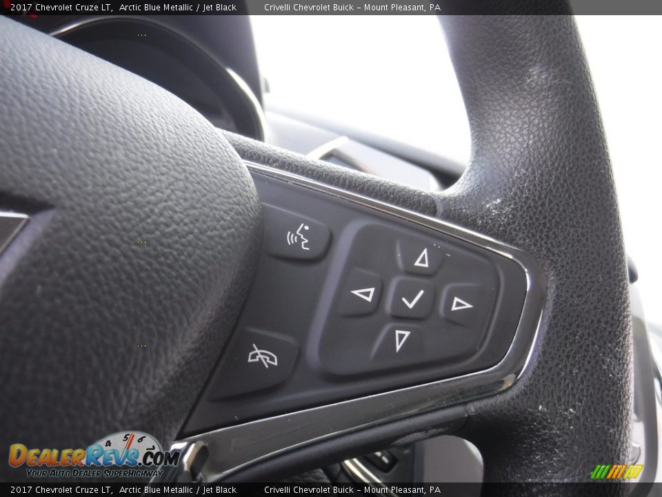2017 Chevrolet Cruze LT Arctic Blue Metallic / Jet Black Photo #20