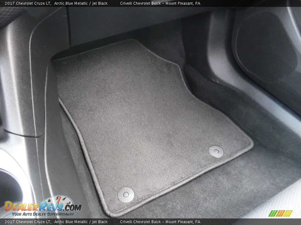 2017 Chevrolet Cruze LT Arctic Blue Metallic / Jet Black Photo #21