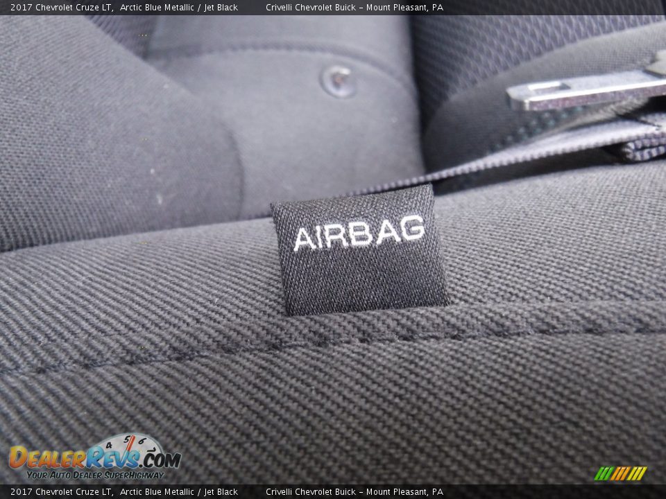 2017 Chevrolet Cruze LT Arctic Blue Metallic / Jet Black Photo #25