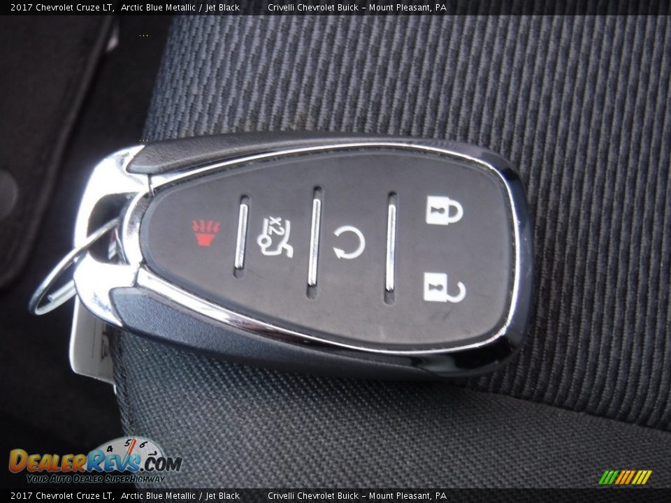 2017 Chevrolet Cruze LT Arctic Blue Metallic / Jet Black Photo #28