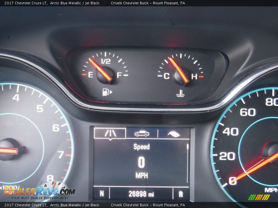 2017 Chevrolet Cruze LT Arctic Blue Metallic / Jet Black Photo #33