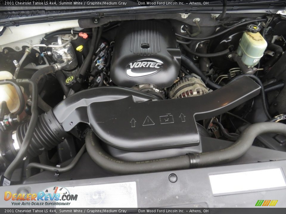 2001 Chevrolet Tahoe LS 4x4 Summit White / Graphite/Medium Gray Photo #6