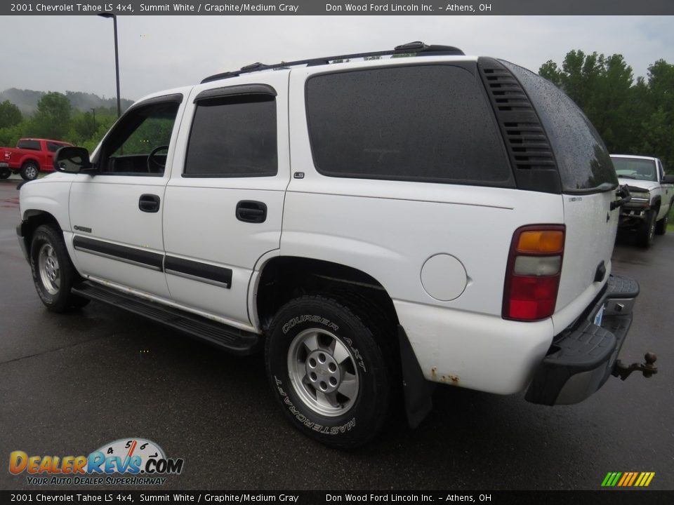 2001 Chevrolet Tahoe LS 4x4 Summit White / Graphite/Medium Gray Photo #9