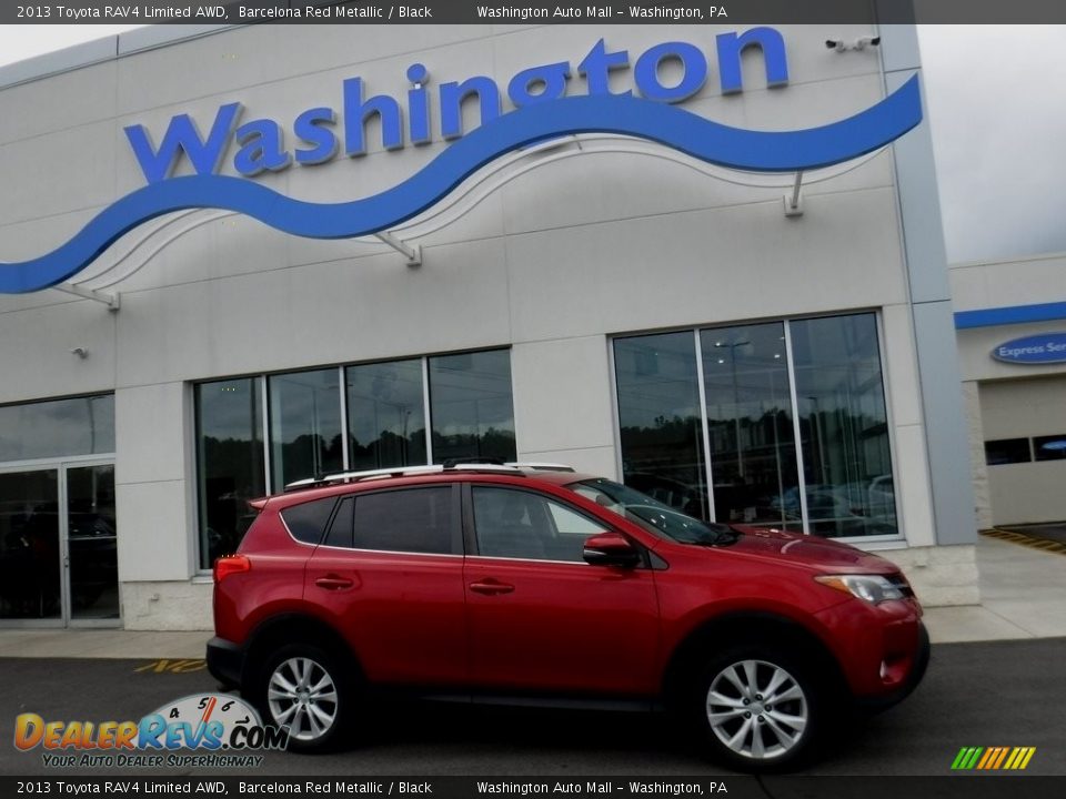 2013 Toyota RAV4 Limited AWD Barcelona Red Metallic / Black Photo #2