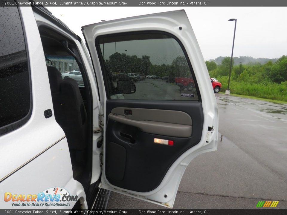 2001 Chevrolet Tahoe LS 4x4 Summit White / Graphite/Medium Gray Photo #22