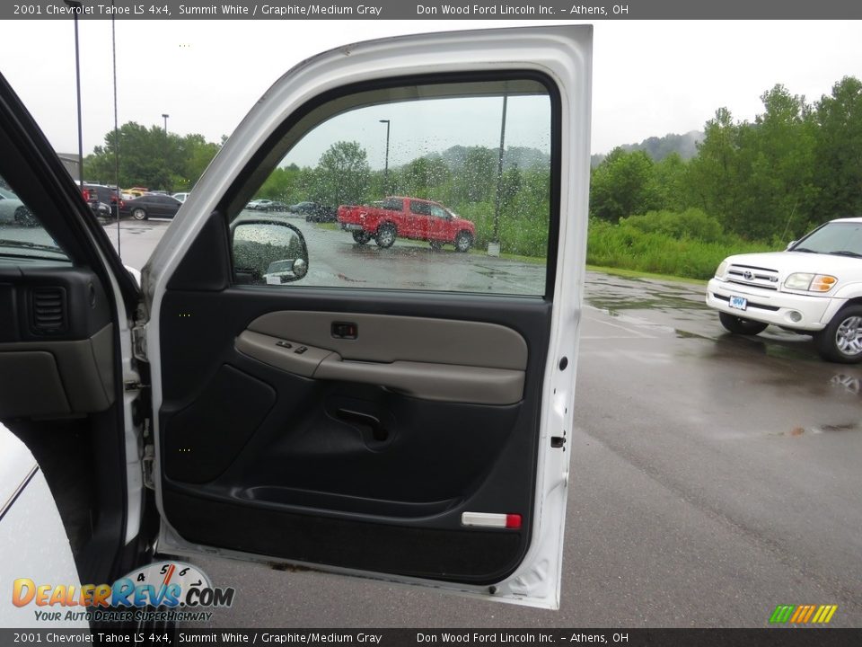 2001 Chevrolet Tahoe LS 4x4 Summit White / Graphite/Medium Gray Photo #24