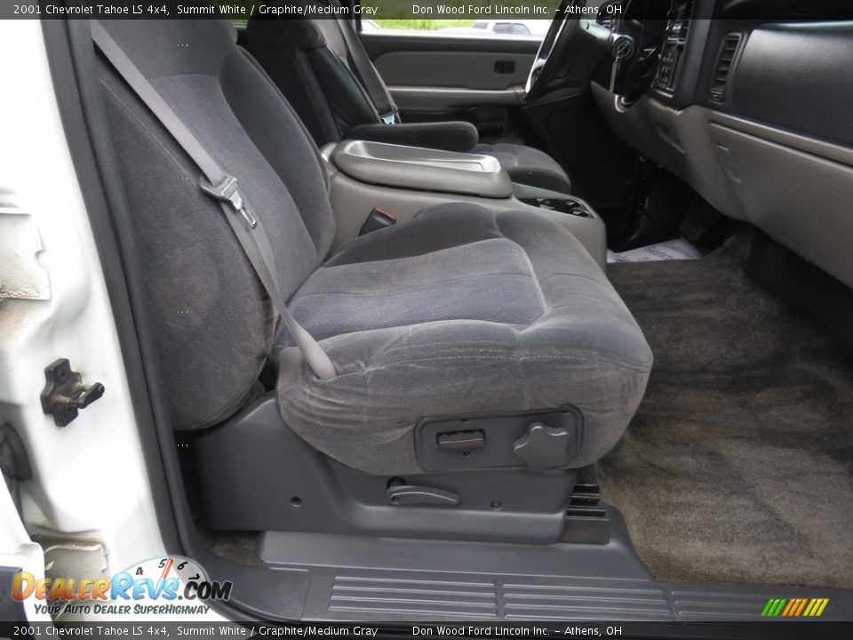 2001 Chevrolet Tahoe LS 4x4 Summit White / Graphite/Medium Gray Photo #25