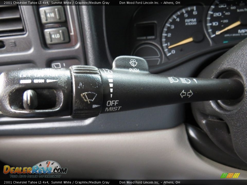 2001 Chevrolet Tahoe LS 4x4 Summit White / Graphite/Medium Gray Photo #29