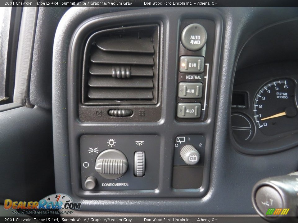 2001 Chevrolet Tahoe LS 4x4 Summit White / Graphite/Medium Gray Photo #31