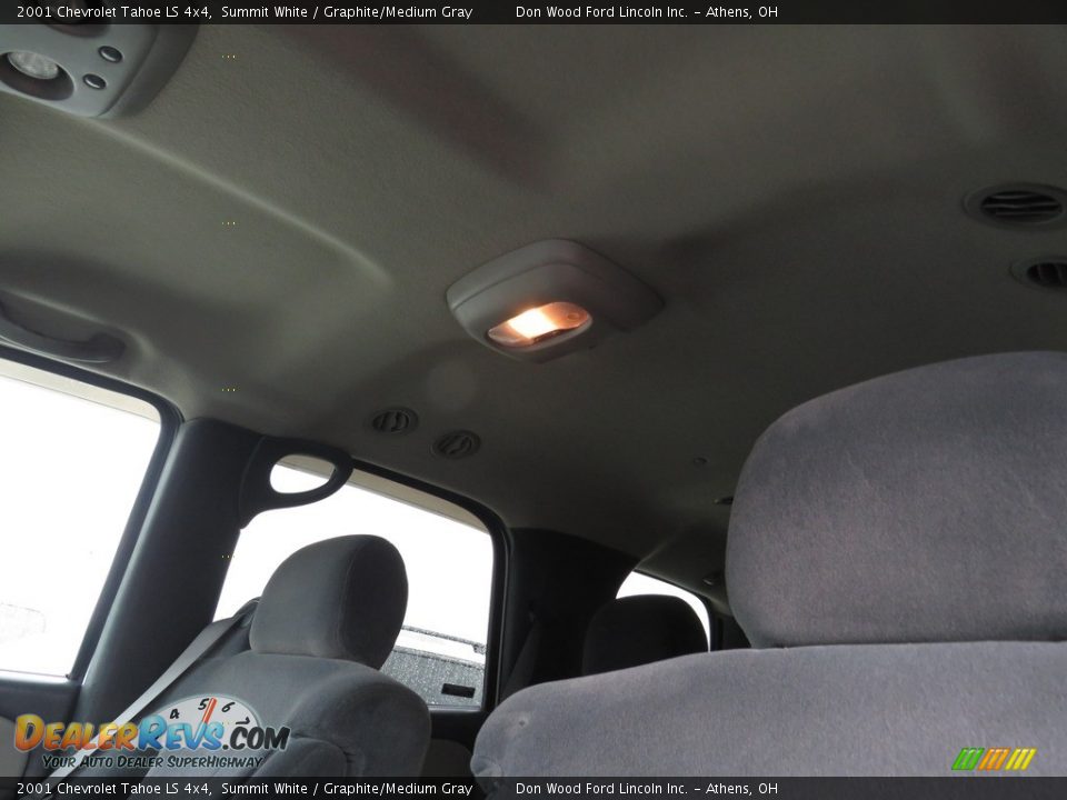2001 Chevrolet Tahoe LS 4x4 Summit White / Graphite/Medium Gray Photo #35