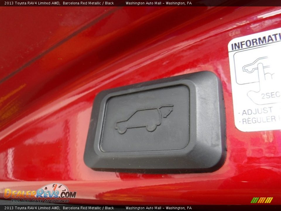 2013 Toyota RAV4 Limited AWD Barcelona Red Metallic / Black Photo #27