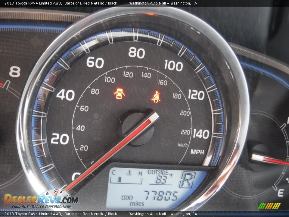 2013 Toyota RAV4 Limited AWD Barcelona Red Metallic / Black Photo #30