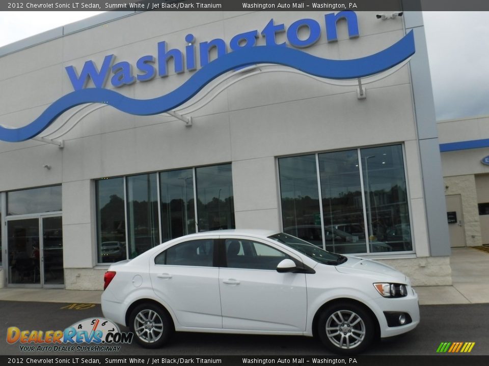 2012 Chevrolet Sonic LT Sedan Summit White / Jet Black/Dark Titanium Photo #2