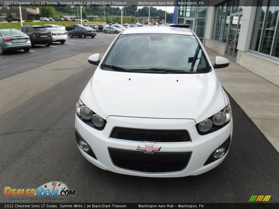 2012 Chevrolet Sonic LT Sedan Summit White / Jet Black/Dark Titanium Photo #4