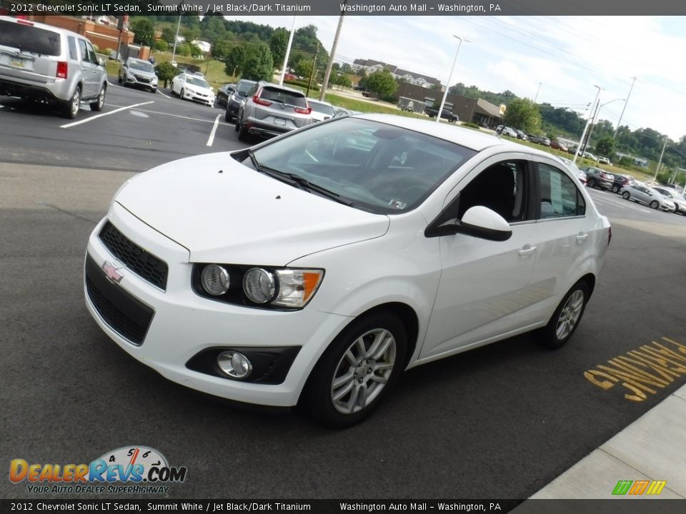2012 Chevrolet Sonic LT Sedan Summit White / Jet Black/Dark Titanium Photo #5