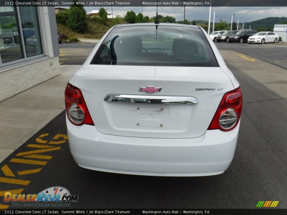 2012 Chevrolet Sonic LT Sedan Summit White / Jet Black/Dark Titanium Photo #7