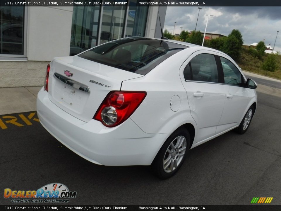 2012 Chevrolet Sonic LT Sedan Summit White / Jet Black/Dark Titanium Photo #8