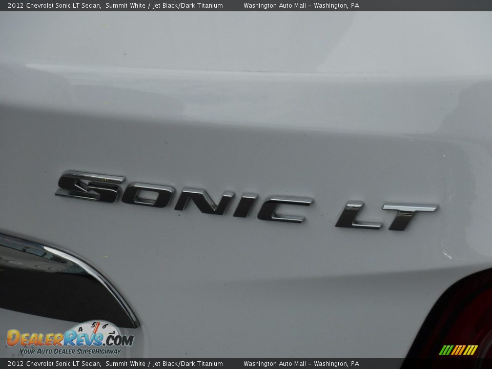 2012 Chevrolet Sonic LT Sedan Summit White / Jet Black/Dark Titanium Photo #9