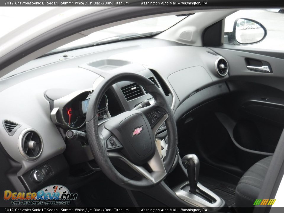 2012 Chevrolet Sonic LT Sedan Summit White / Jet Black/Dark Titanium Photo #10