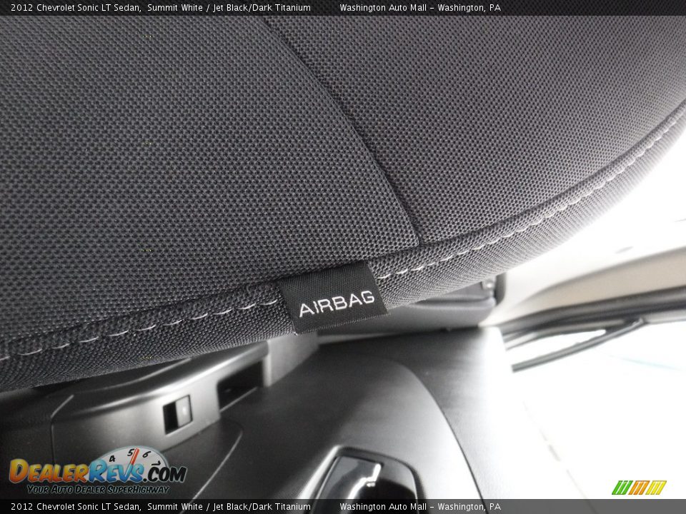 2012 Chevrolet Sonic LT Sedan Summit White / Jet Black/Dark Titanium Photo #13