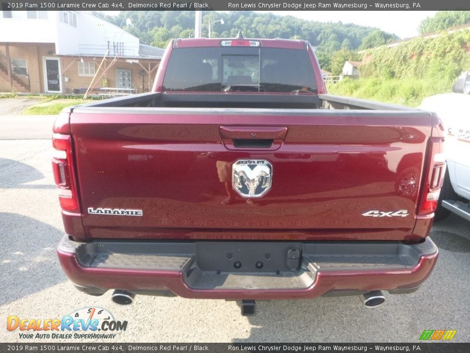 2019 Ram 1500 Laramie Crew Cab 4x4 Delmonico Red Pearl / Black Photo #4