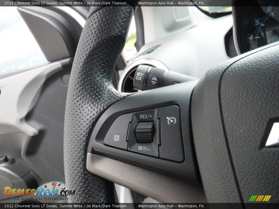 2012 Chevrolet Sonic LT Sedan Summit White / Jet Black/Dark Titanium Photo #17