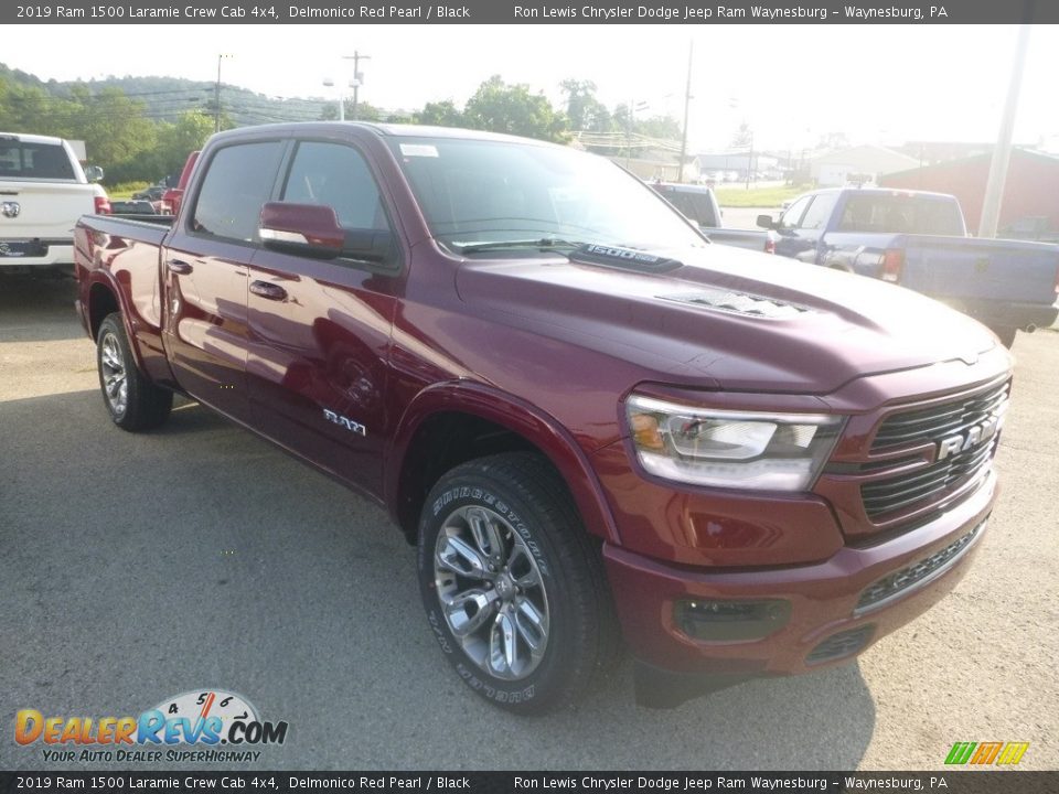 2019 Ram 1500 Laramie Crew Cab 4x4 Delmonico Red Pearl / Black Photo #6