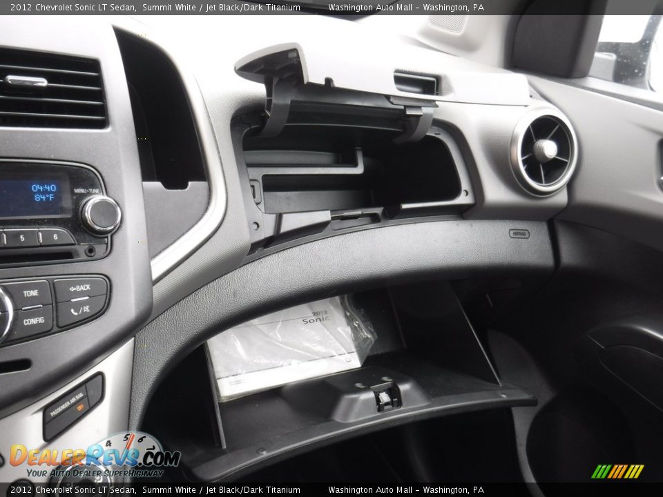 2012 Chevrolet Sonic LT Sedan Summit White / Jet Black/Dark Titanium Photo #21