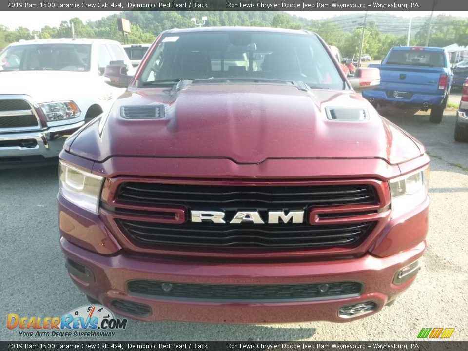 2019 Ram 1500 Laramie Crew Cab 4x4 Delmonico Red Pearl / Black Photo #7