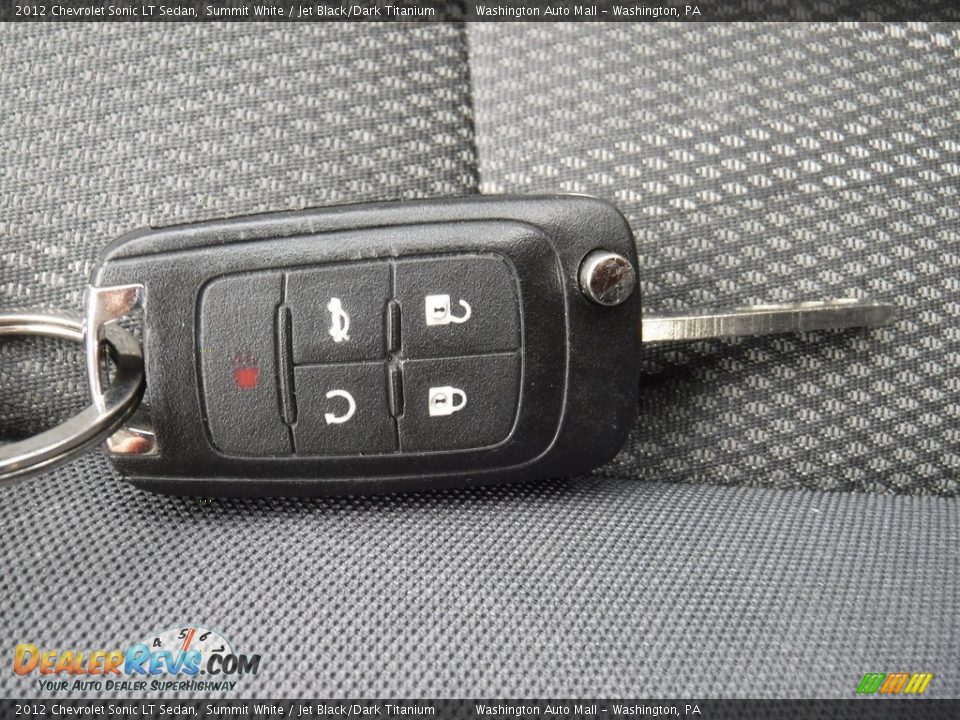 2012 Chevrolet Sonic LT Sedan Summit White / Jet Black/Dark Titanium Photo #23