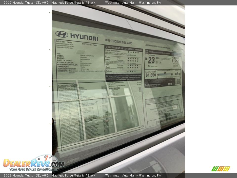 2019 Hyundai Tucson SEL AWD Magnetic Force Metallic / Black Photo #16