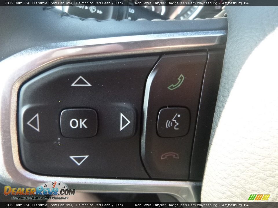 2019 Ram 1500 Laramie Crew Cab 4x4 Delmonico Red Pearl / Black Photo #18