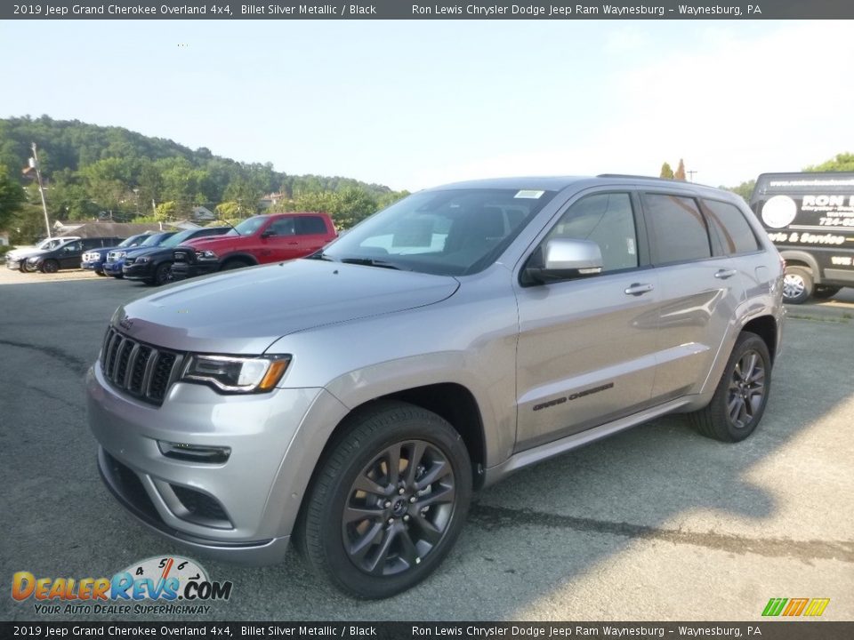2019 Jeep Grand Cherokee Overland 4x4 Billet Silver Metallic / Black Photo #1