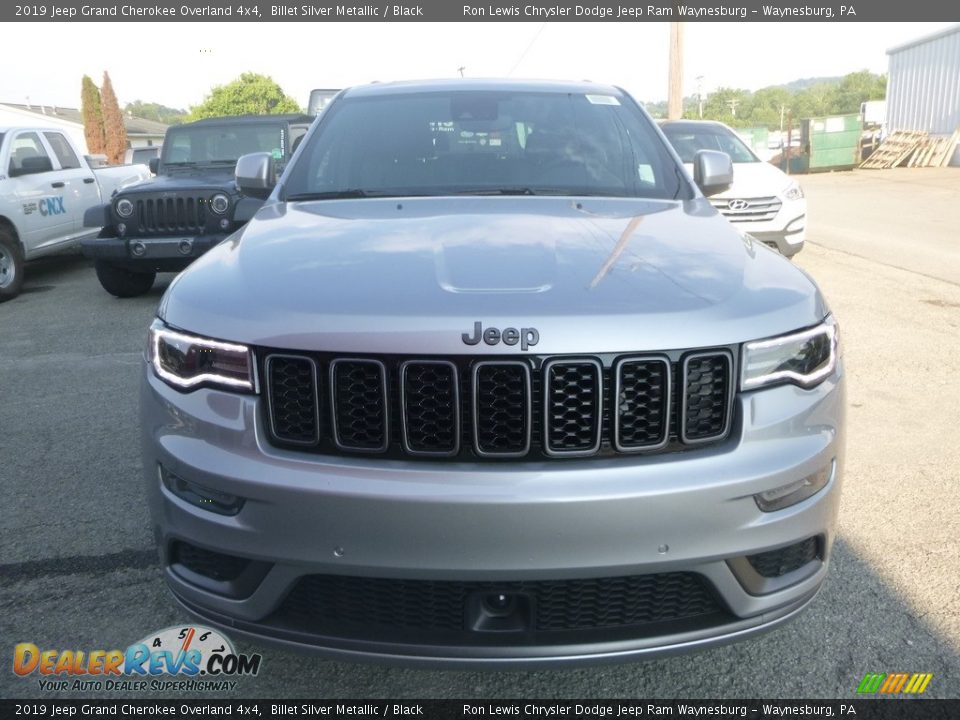 2019 Jeep Grand Cherokee Overland 4x4 Billet Silver Metallic / Black Photo #8