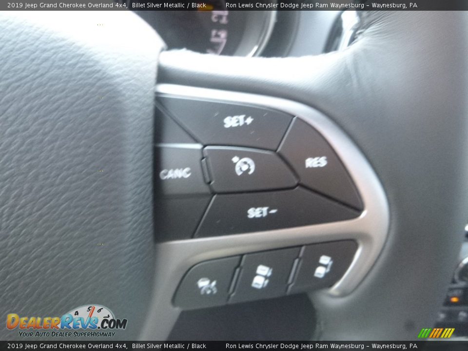 2019 Jeep Grand Cherokee Overland 4x4 Billet Silver Metallic / Black Photo #19