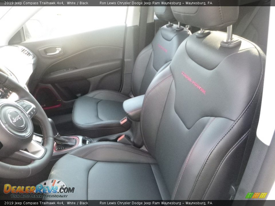2019 Jeep Compass Trailhawk 4x4 White / Black Photo #13