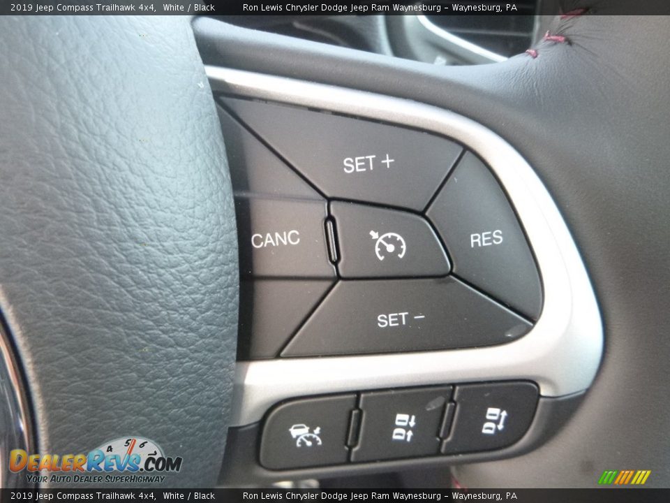 2019 Jeep Compass Trailhawk 4x4 White / Black Photo #19