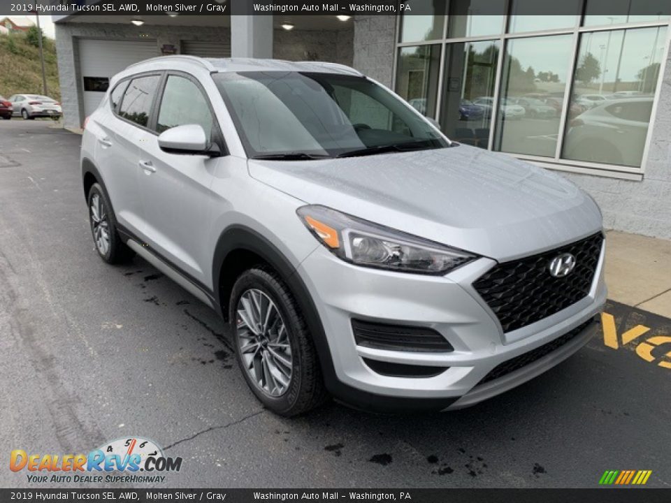 2019 Hyundai Tucson SEL AWD Molten Silver / Gray Photo #2