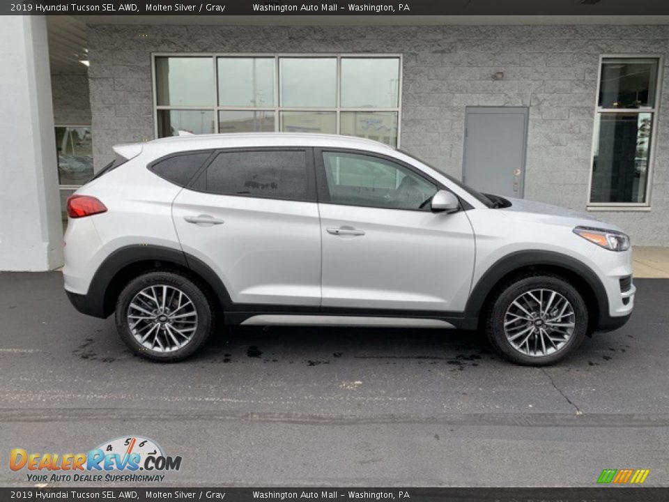 2019 Hyundai Tucson SEL AWD Molten Silver / Gray Photo #3