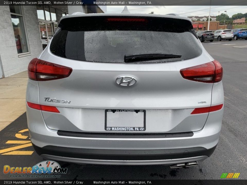 2019 Hyundai Tucson SEL AWD Molten Silver / Gray Photo #5