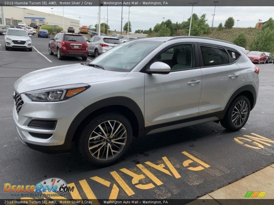 2019 Hyundai Tucson SEL AWD Molten Silver / Gray Photo #7