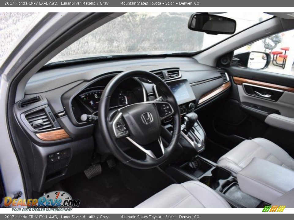 2017 Honda CR-V EX-L AWD Lunar Silver Metallic / Gray Photo #10