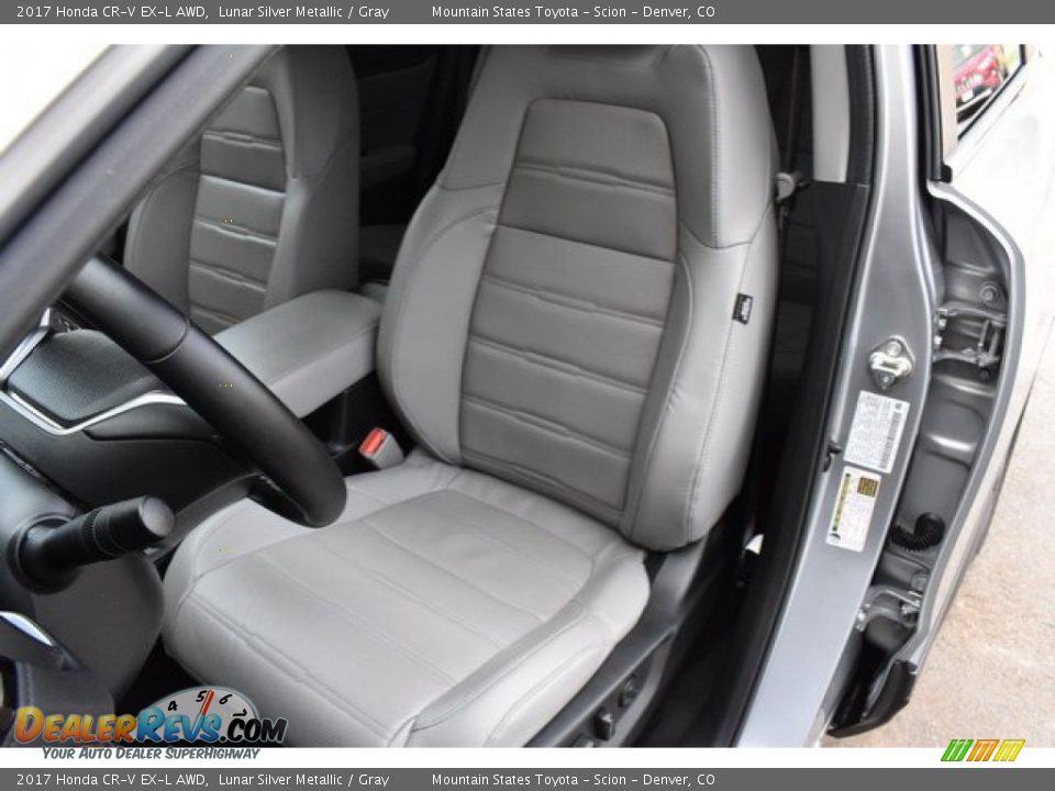 2017 Honda CR-V EX-L AWD Lunar Silver Metallic / Gray Photo #12