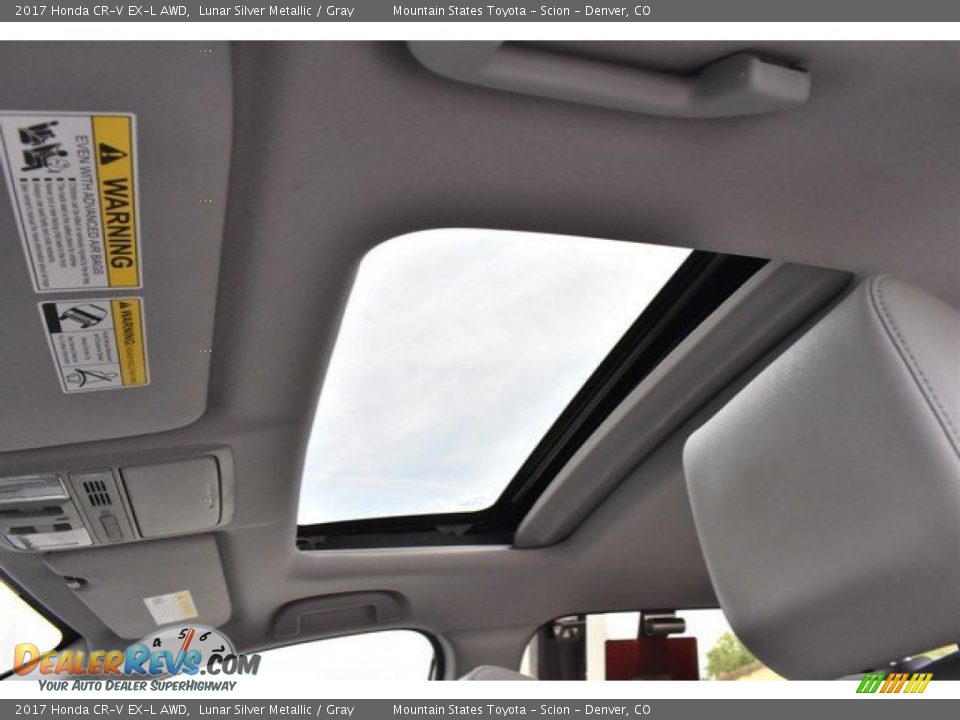 2017 Honda CR-V EX-L AWD Lunar Silver Metallic / Gray Photo #14