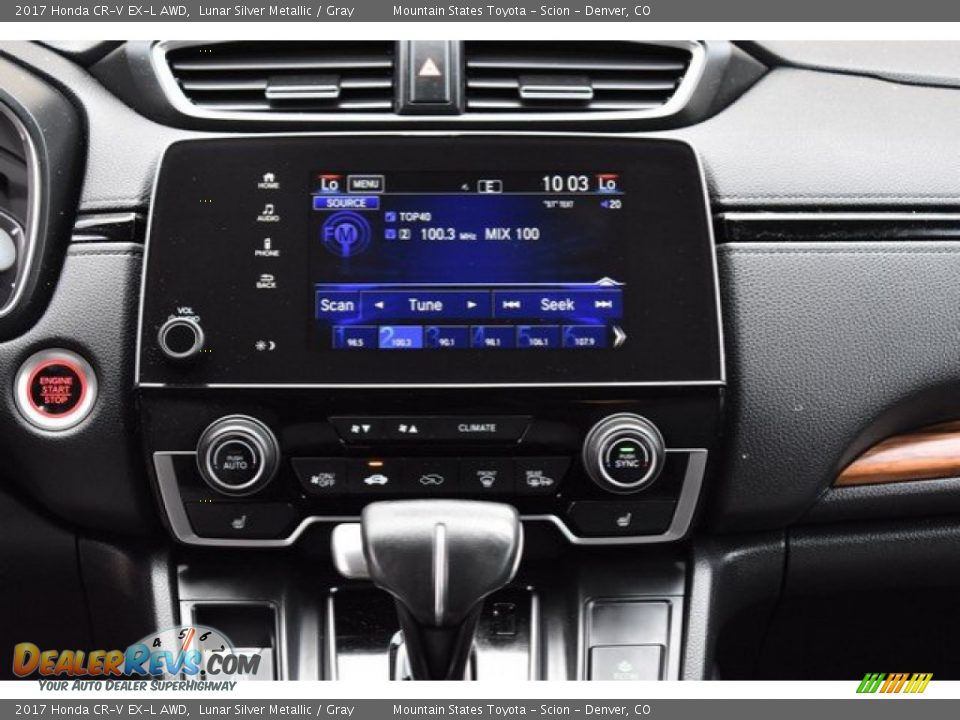 2017 Honda CR-V EX-L AWD Lunar Silver Metallic / Gray Photo #15