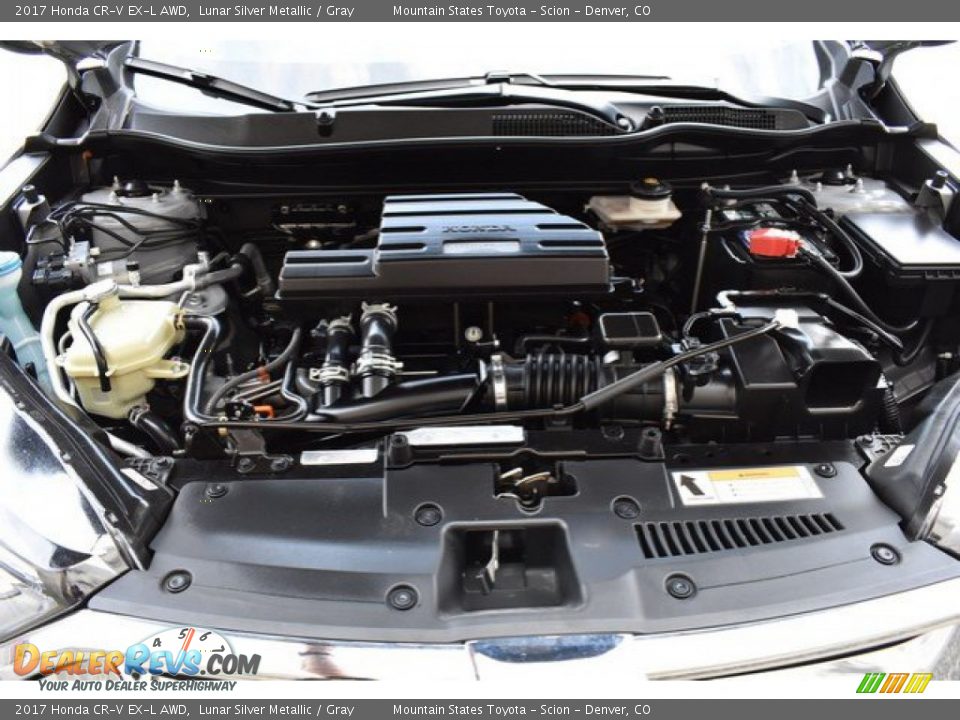 2017 Honda CR-V EX-L AWD Lunar Silver Metallic / Gray Photo #28