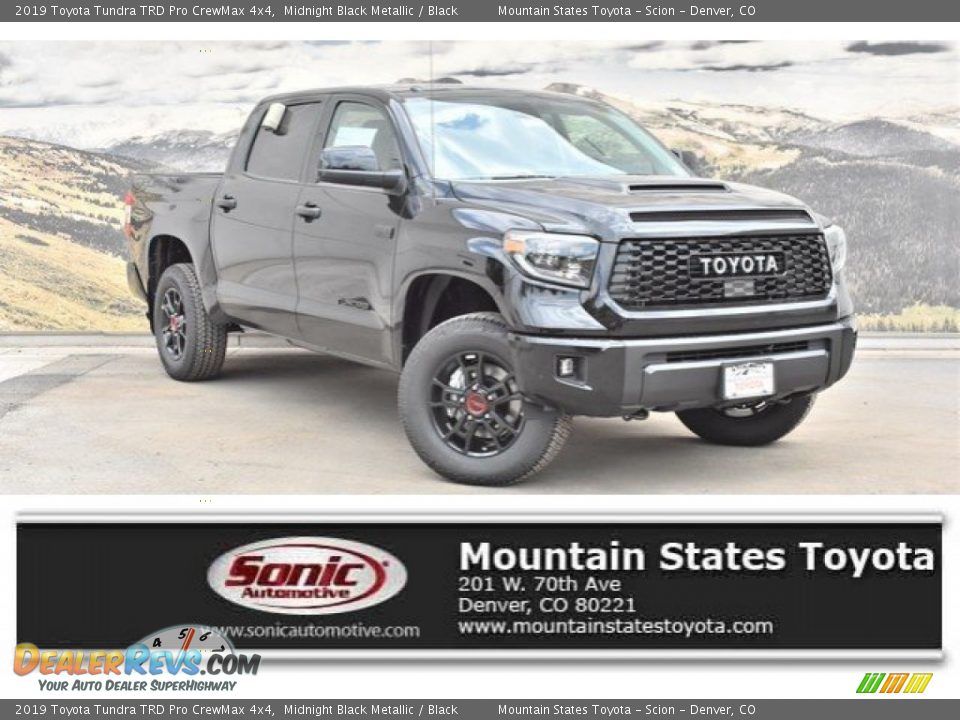 2019 Toyota Tundra TRD Pro CrewMax 4x4 Midnight Black Metallic / Black Photo #1