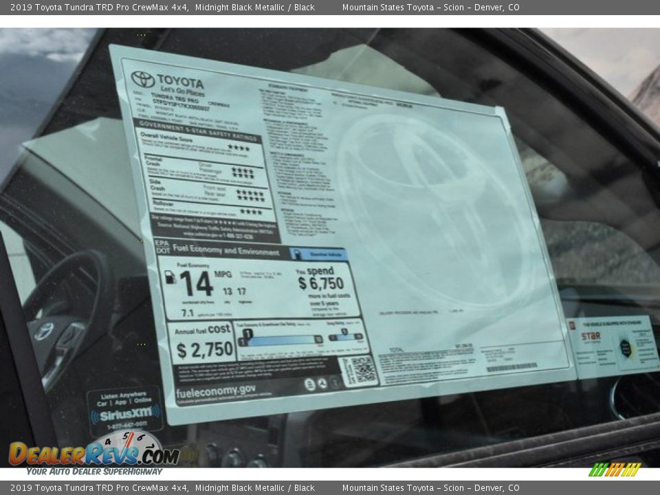 2019 Toyota Tundra TRD Pro CrewMax 4x4 Midnight Black Metallic / Black Photo #11