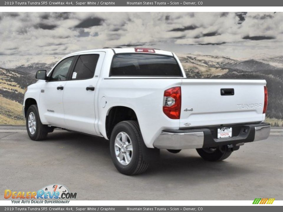 2019 Toyota Tundra SR5 CrewMax 4x4 Super White / Graphite Photo #3