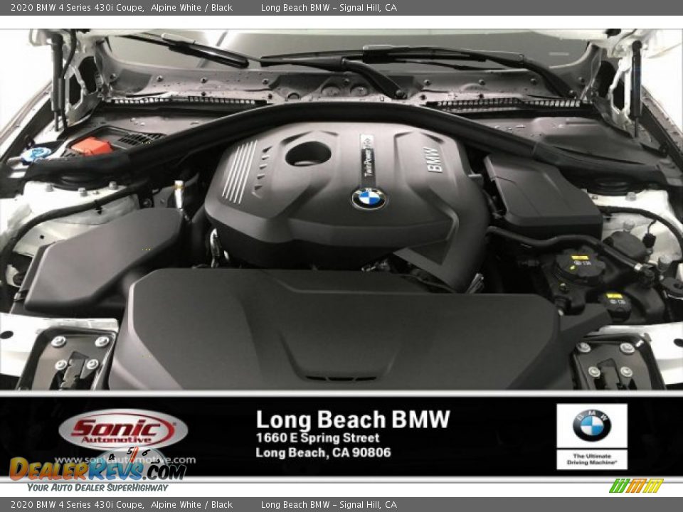 2020 BMW 4 Series 430i Coupe Alpine White / Black Photo #9